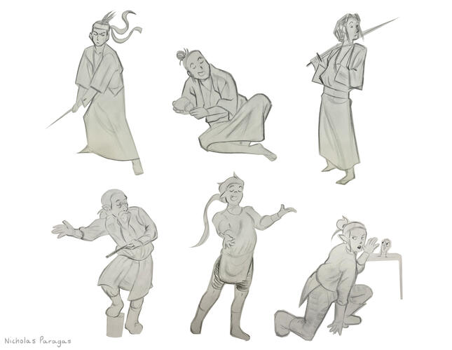 Figure Drawings 1 Deltarune Design