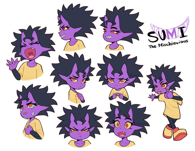Young Sumi Expression Sheet Young Sumi Expression Sheet